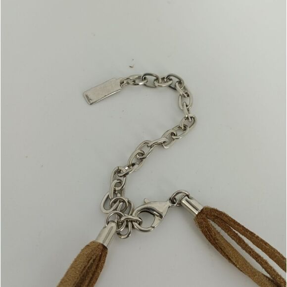Boho leather necklace - Picture 6 of 7